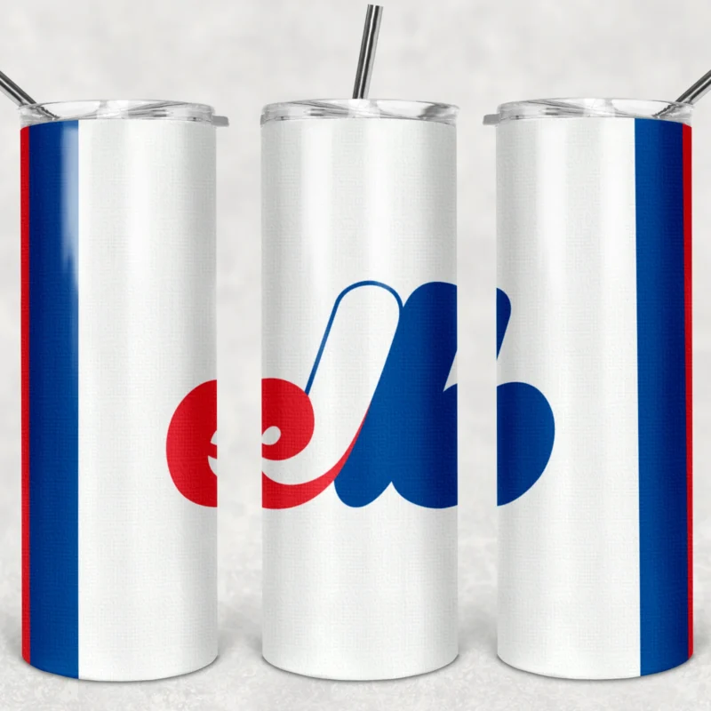 Montreal Expos 20 oz tumbler sublimation wrap