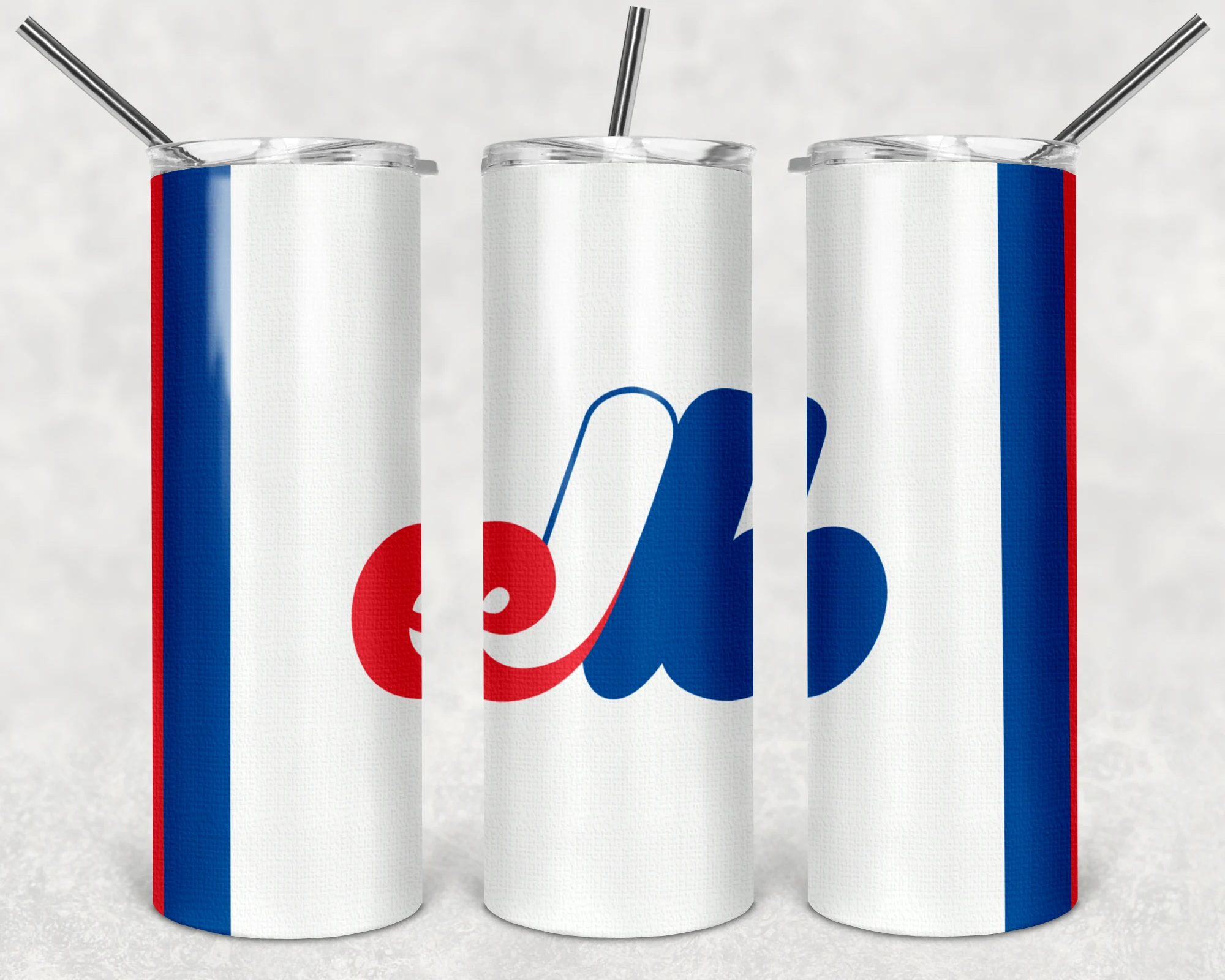 Montreal Expos 20 oz tumbler sublimation wrap