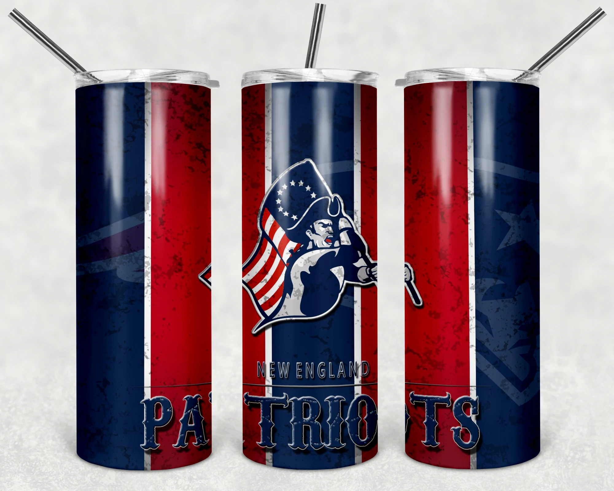 New England Patriots 20 oz tumbler sublimation wrap