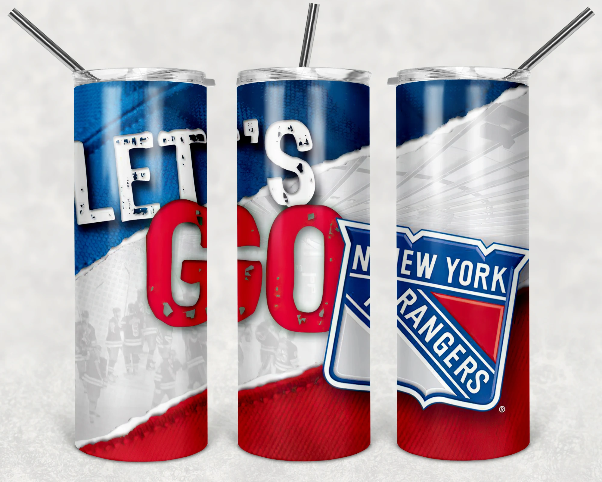New York Rangers 20 oz tumbler sublimation wrap