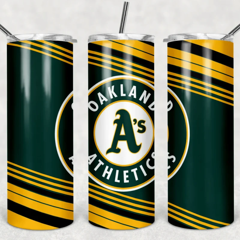 Oakland Athletics 20 oz tumbler sublimation wrap