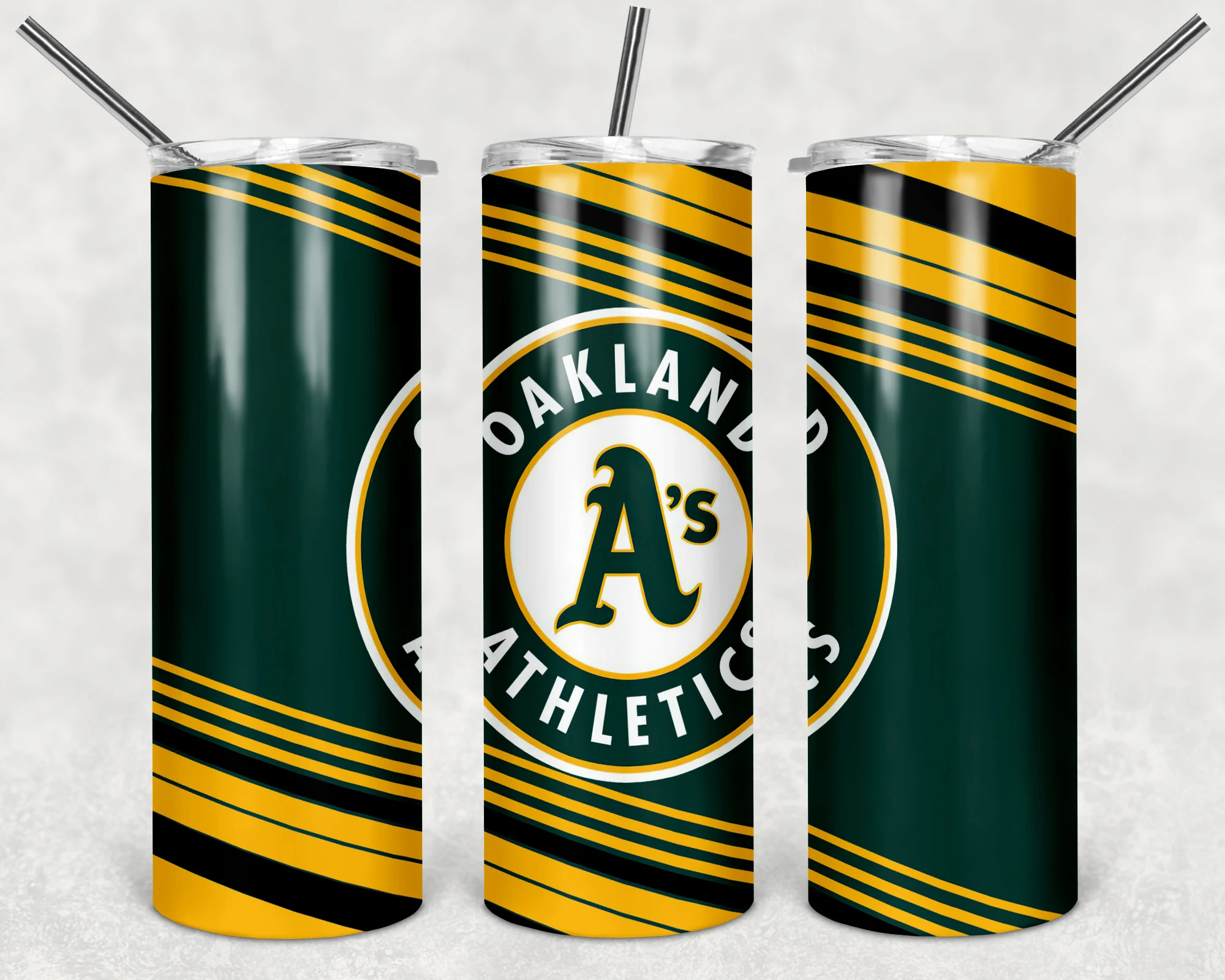 Oakland Athletics 20 oz tumbler sublimation wrap