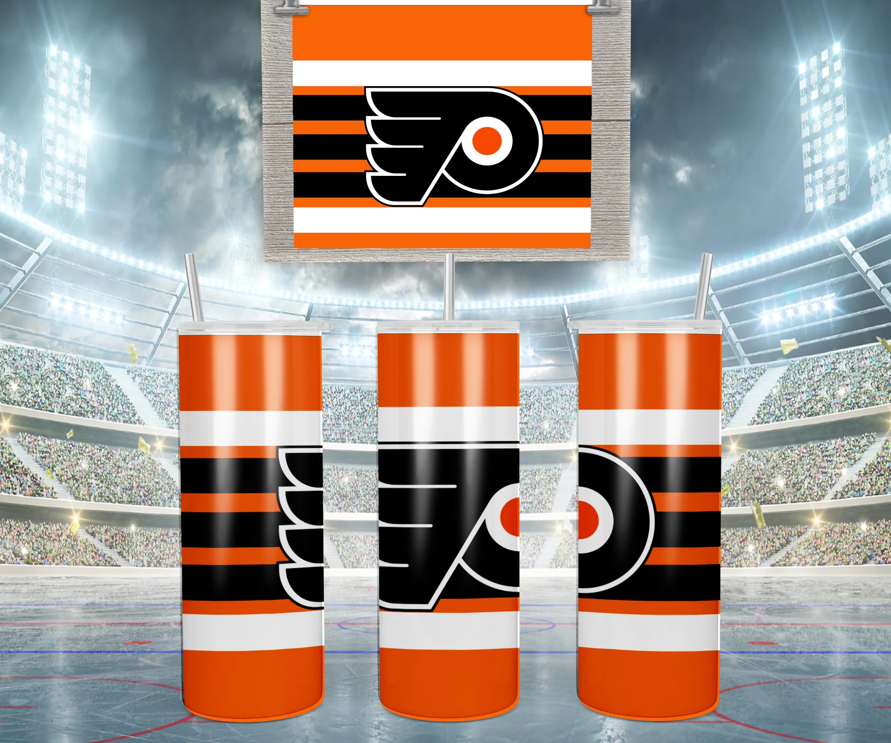 Philadelphia 20 oz tumbler sublimation wrap