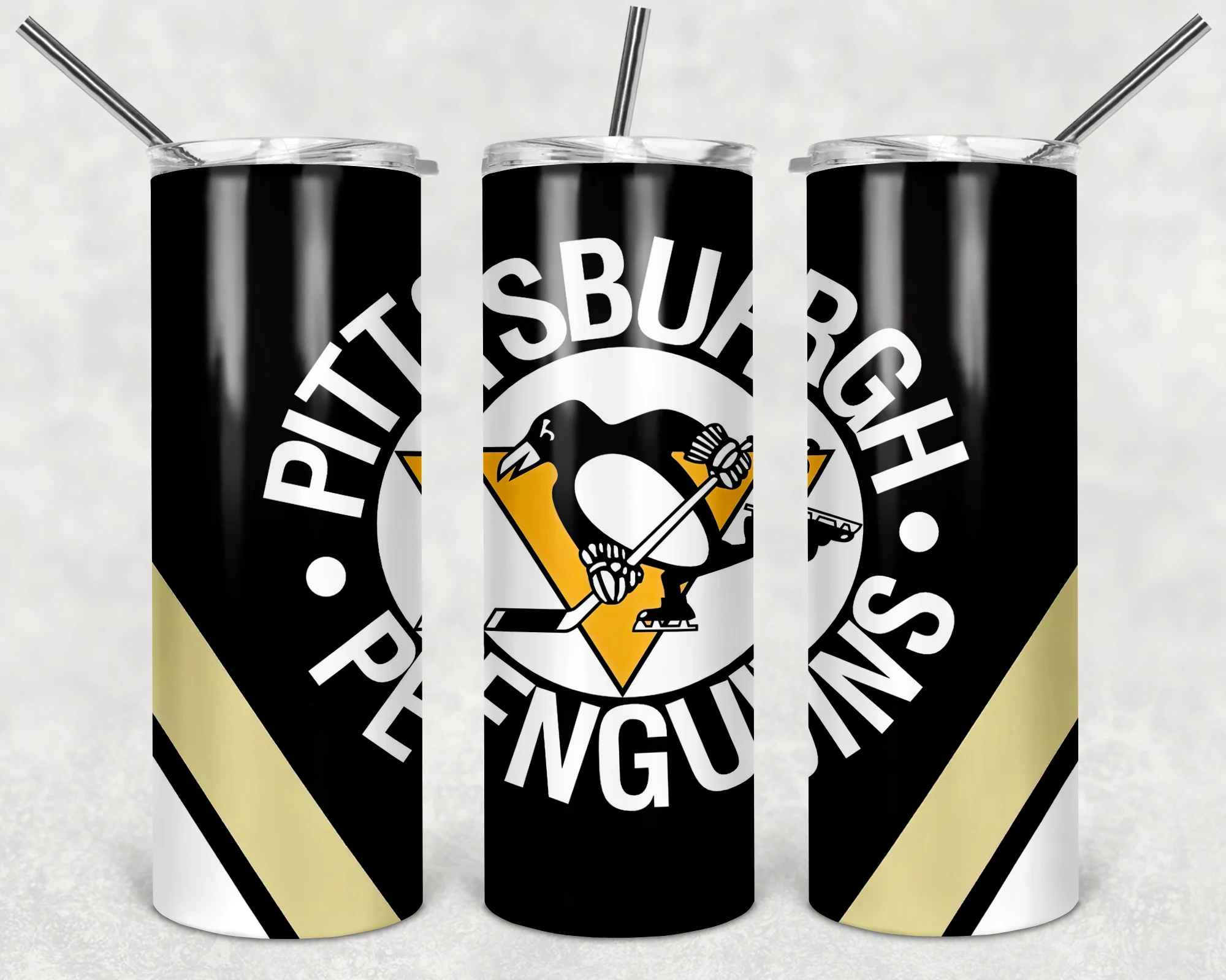 Pittsburgh Penguins 20 oz tumbler sublimation wrap