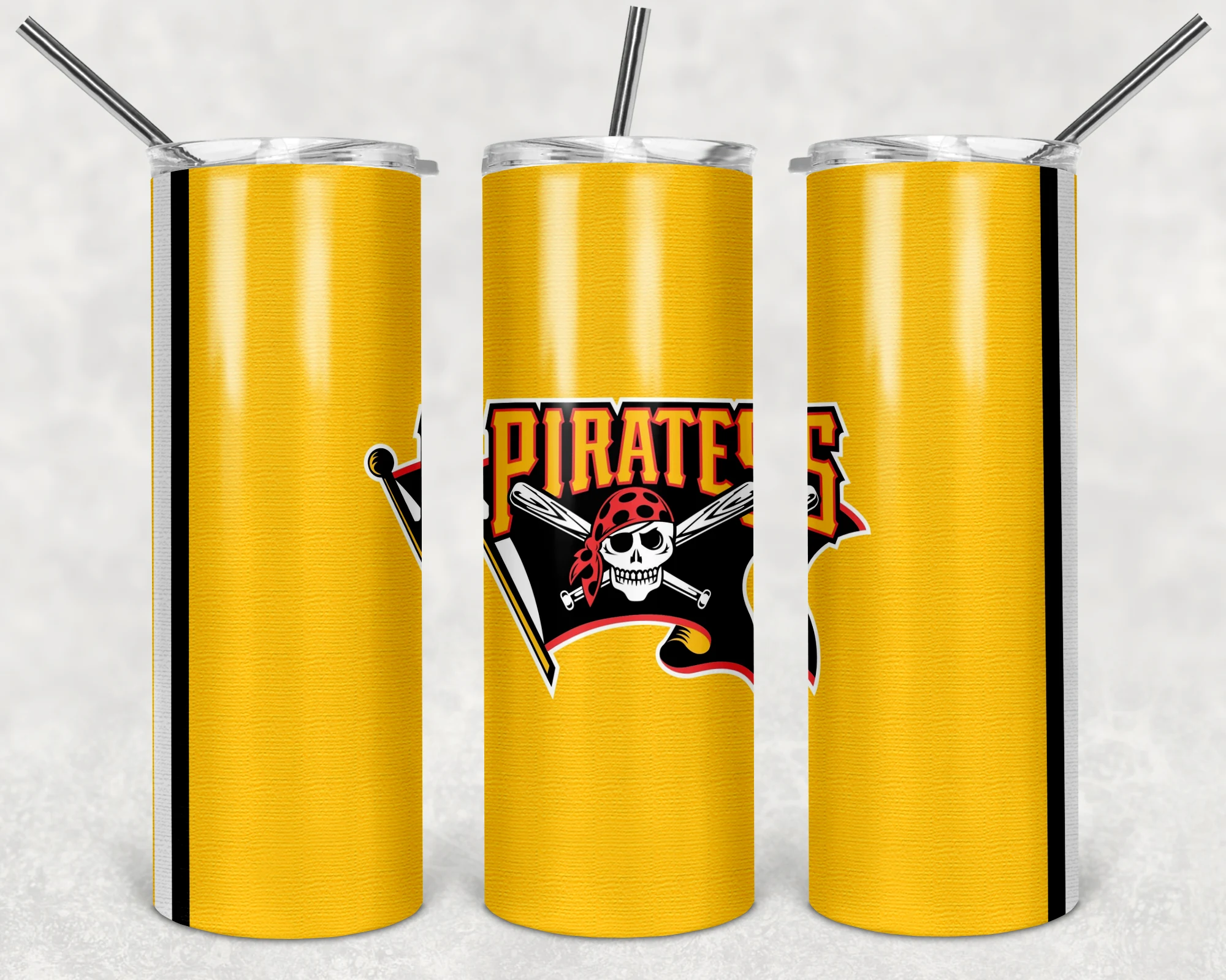 Pittsburgh Pirates 20 oz tumbler sublimation wrap