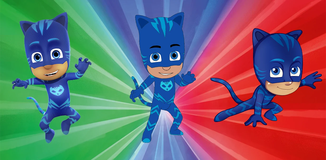 PJ Masks Catboy Sippy Cup Design 12 oz sippy cup sublimation wrap
