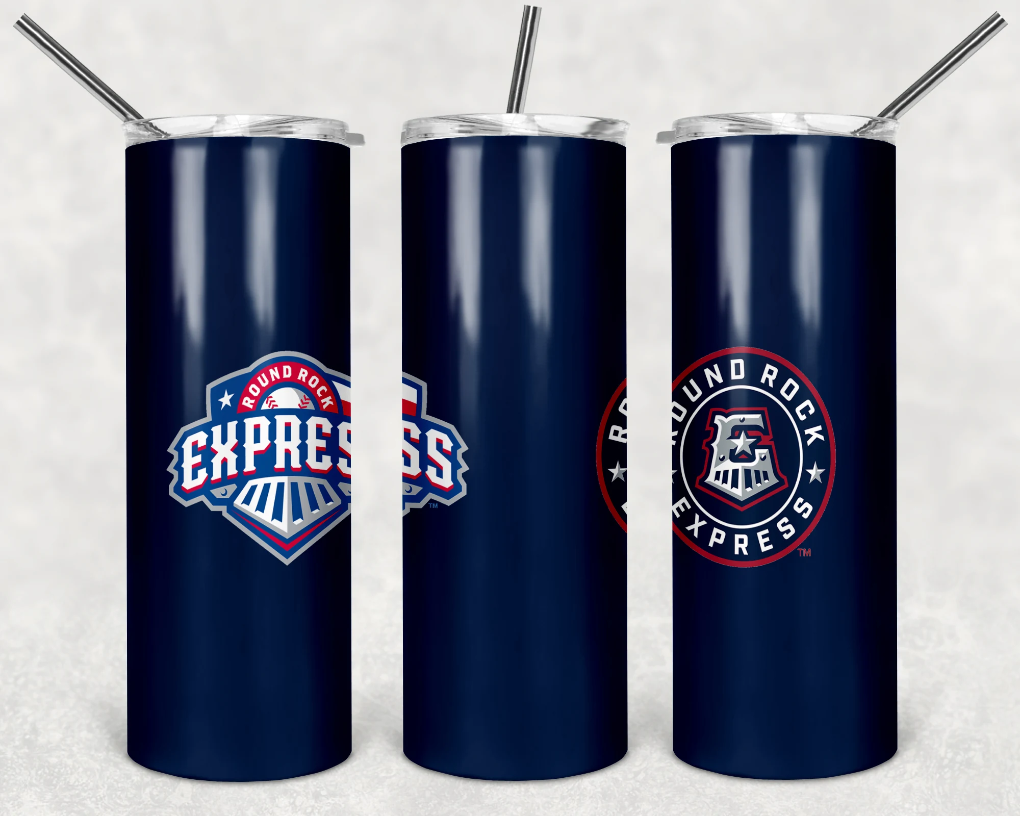 Round Rock Express 20 oz tumbler sublimation wrap