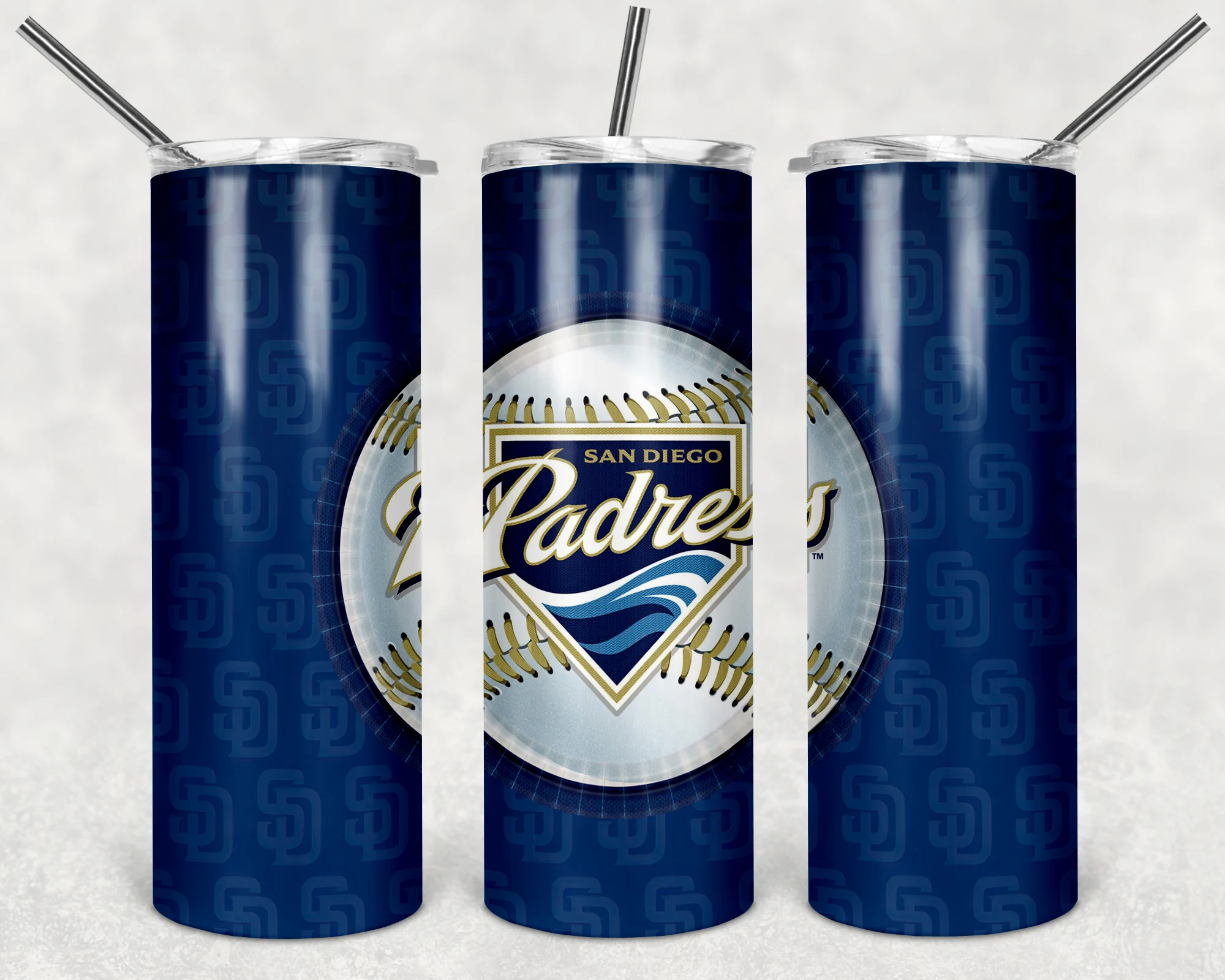 San Diego Padres 20 oz tumbler sublimation wrap