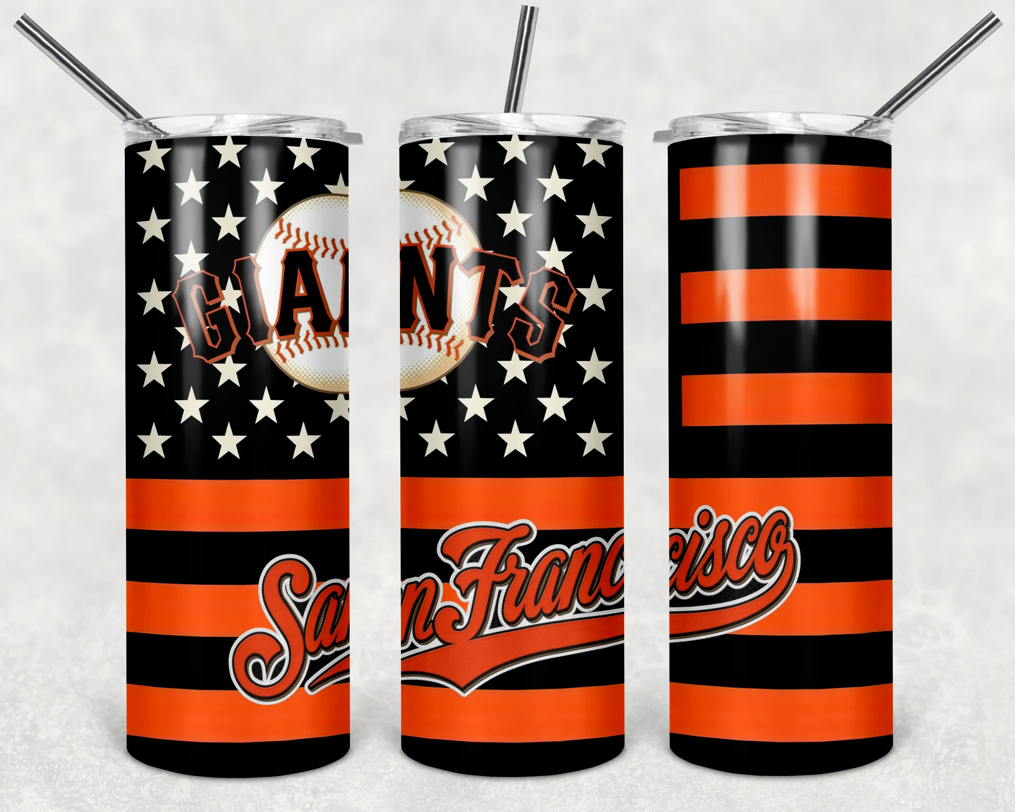 San Francisco Giants 20 oz tumbler sublimation wrap