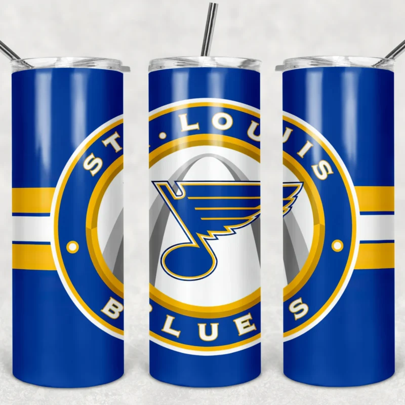 St. Louis Blues 20 oz tumbler sublimation wrap