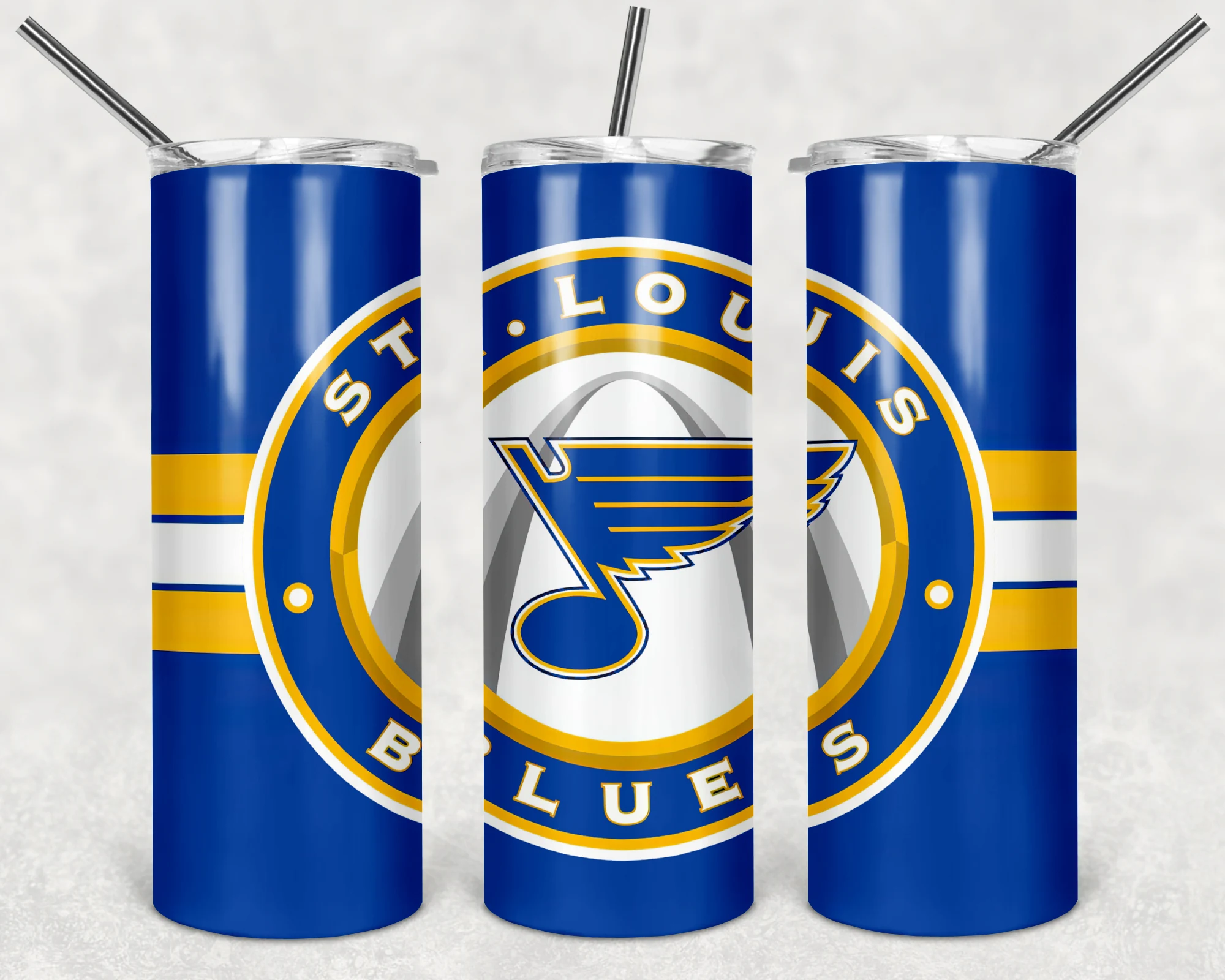 St. Louis Blues 20 oz tumbler sublimation wrap