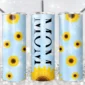 20 Oz Sunflower Mom Tumbler Cup Design