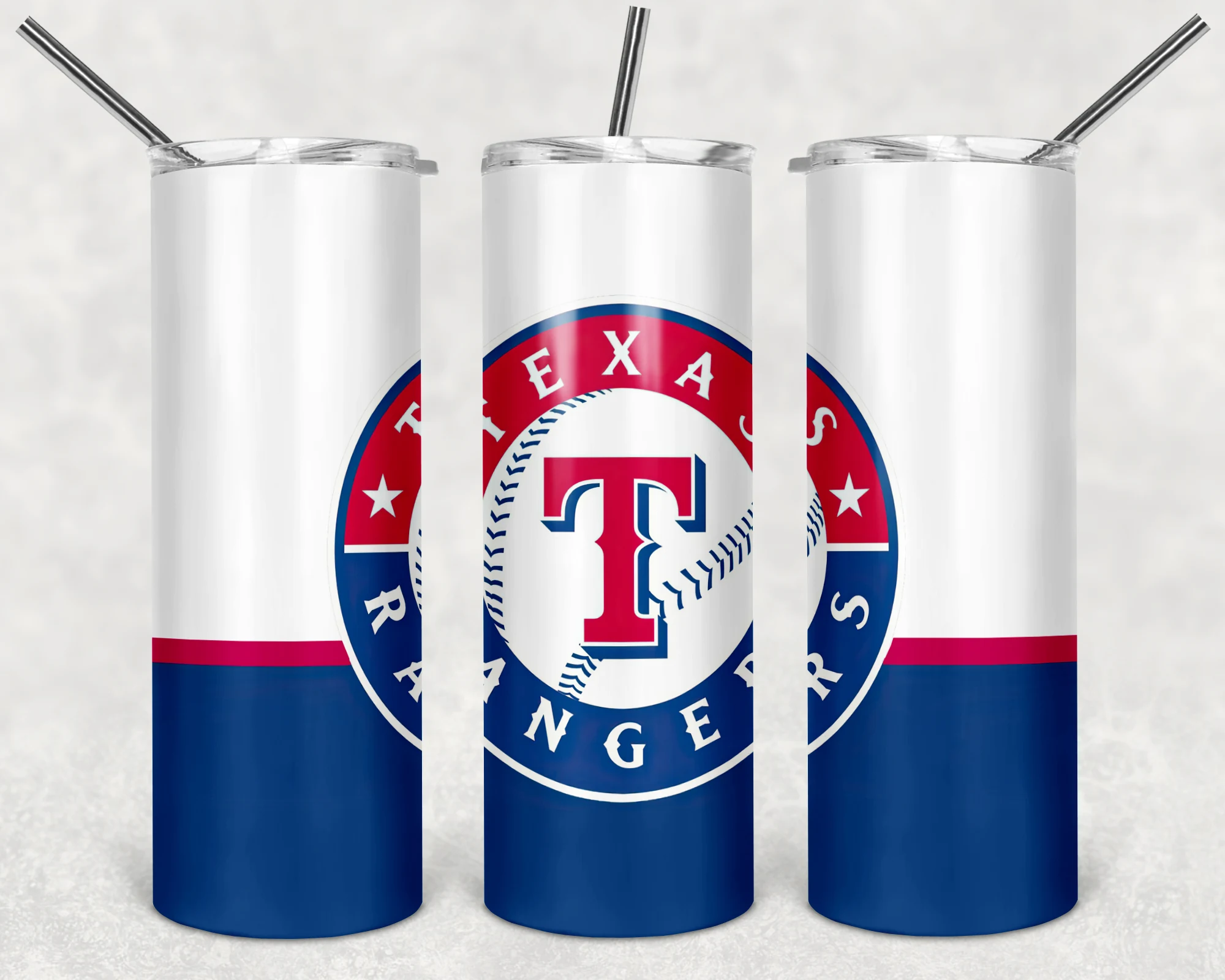 Texas Rangers 20 oz tumbler sublimation wrap