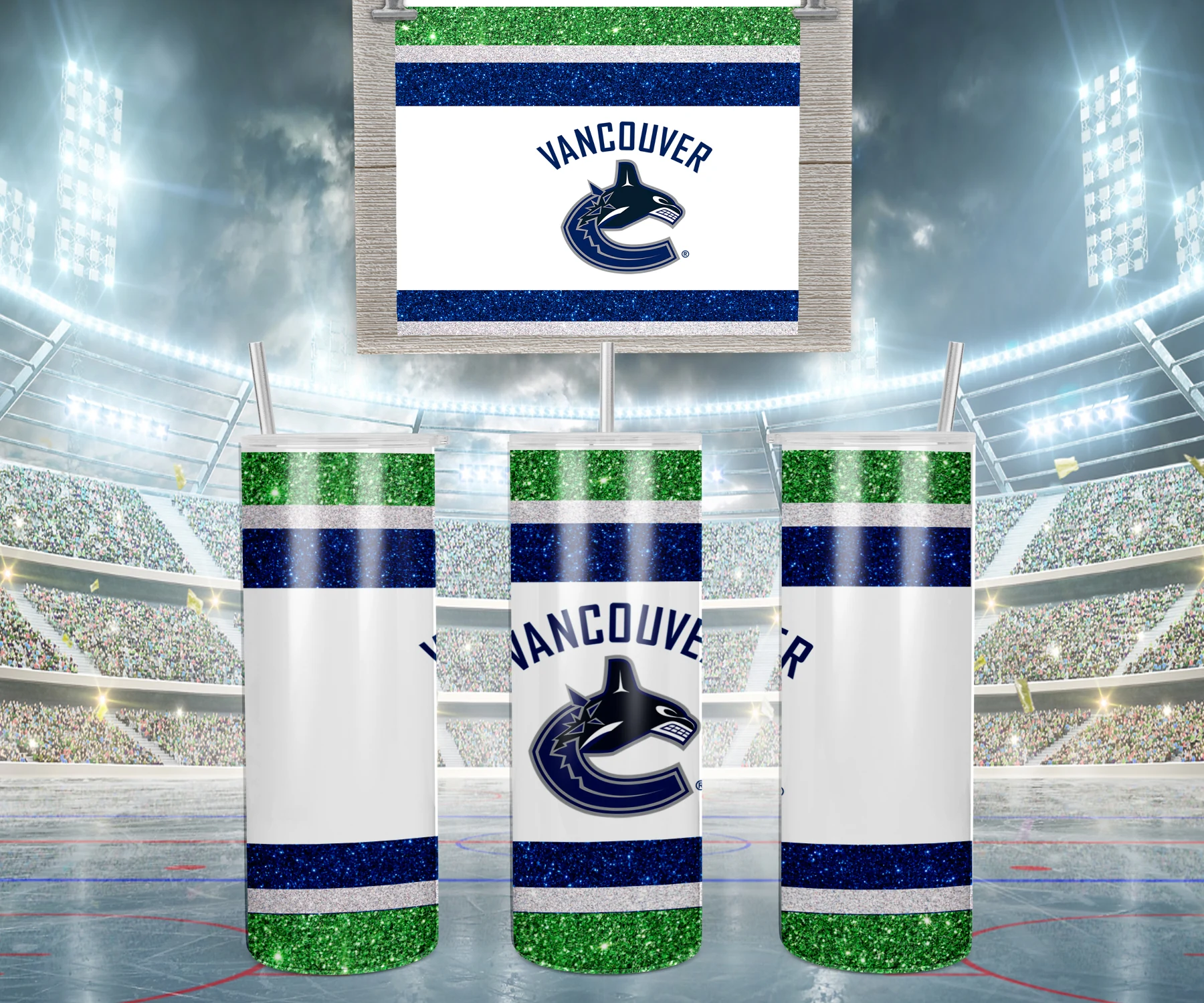 Vancouver 20 oz tumbler sublimation wrap