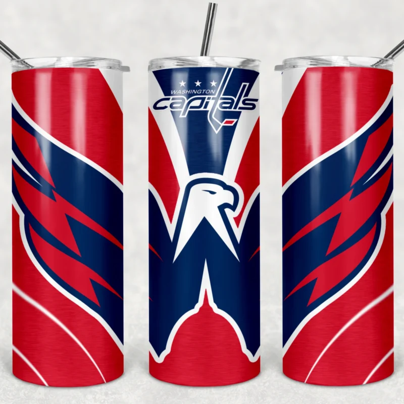 Washington Capitals 20 oz tumbler sublimation wrap