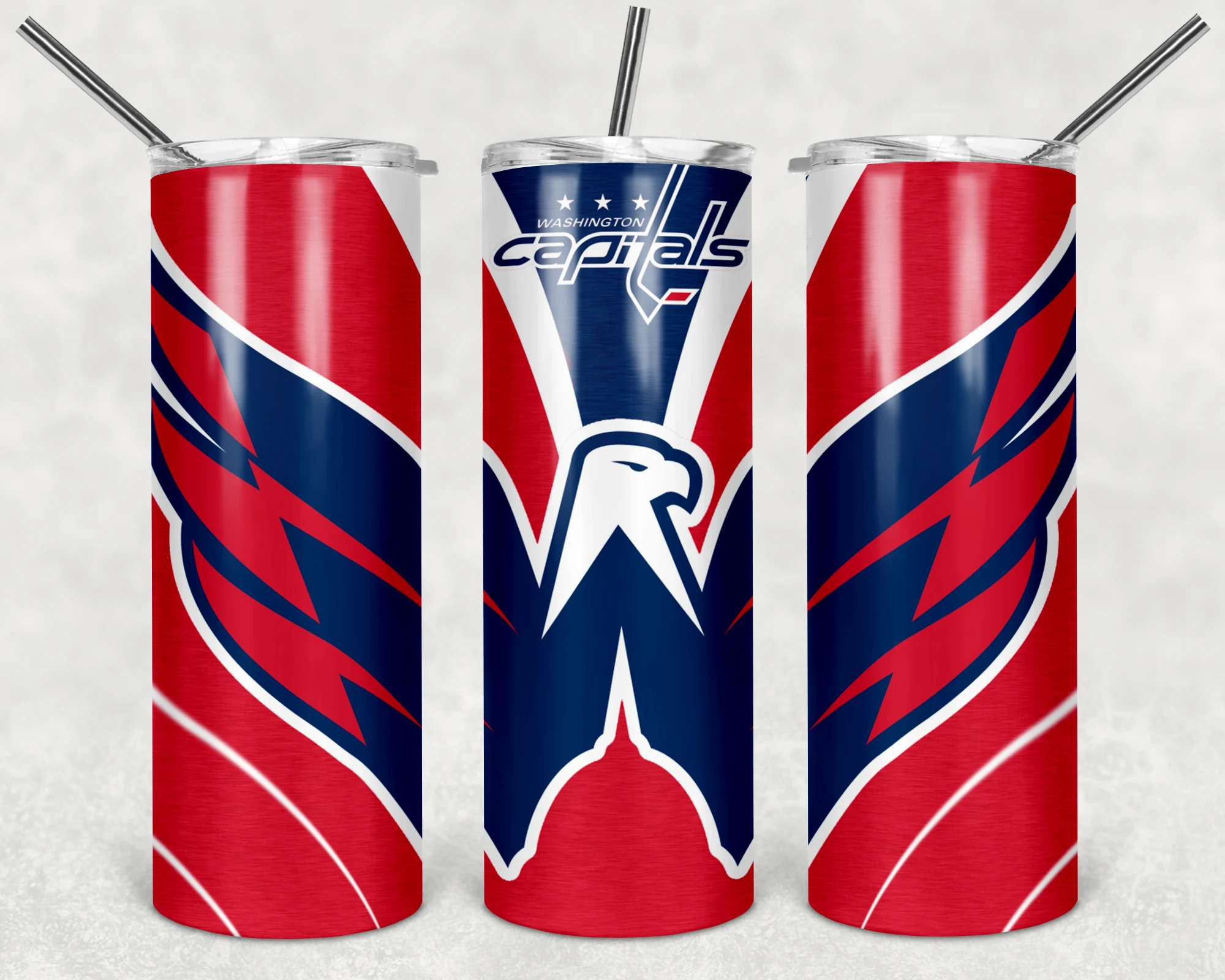 Washington Capitals 20 oz tumbler sublimation wrap