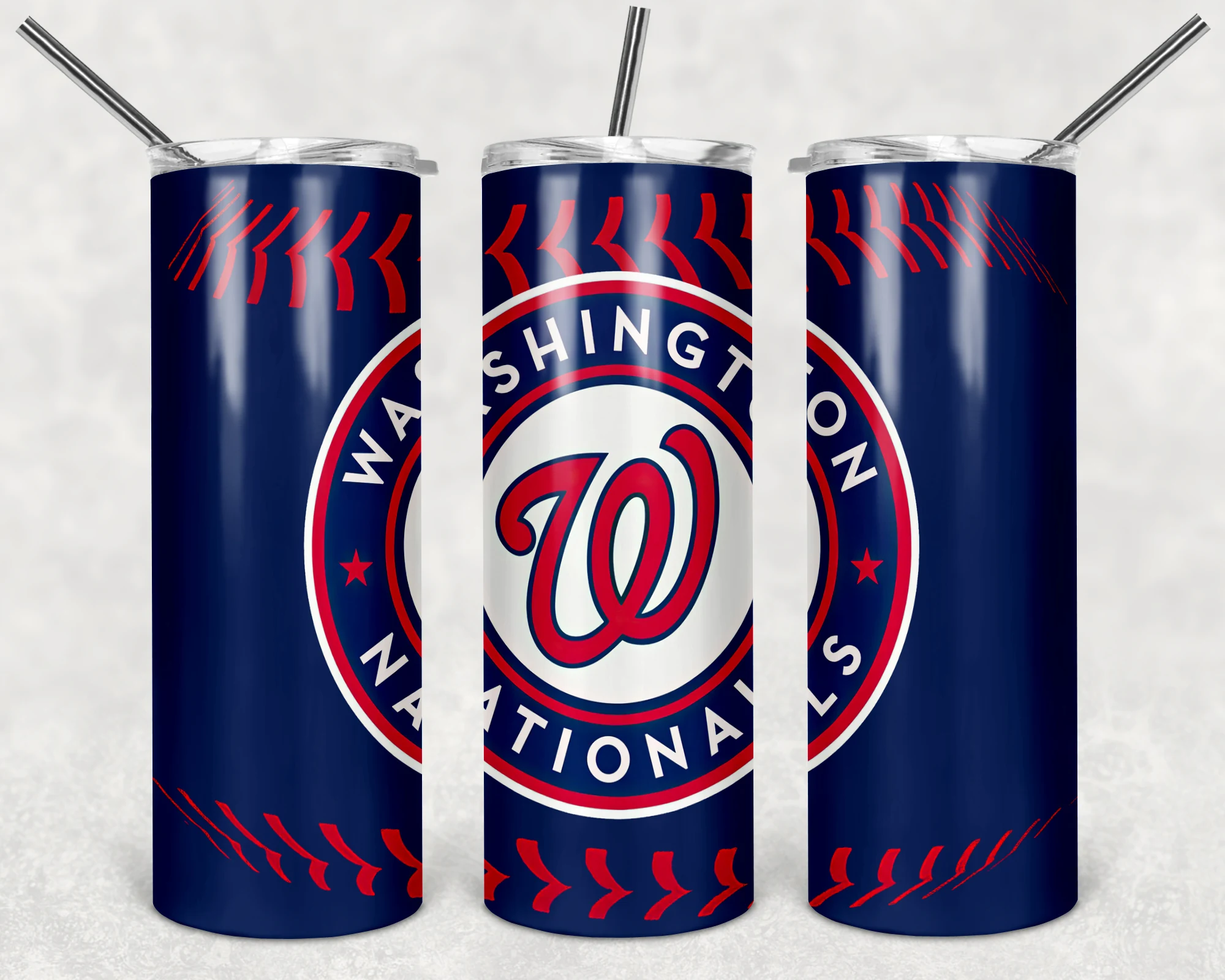 Washington Nationals 20 oz tumbler sublimation wrap