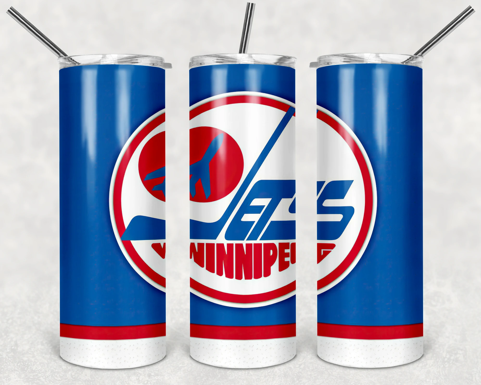 Winnipeg Jets 20 oz tumbler sublimation wrap