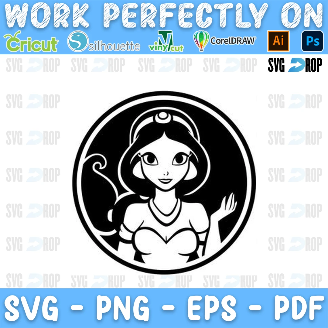 Disney Princess SVG cut file