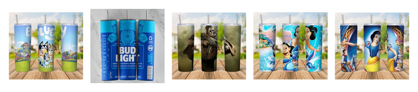 Bluey Tumblers SVG and PNG cut file designs from SVG DROP