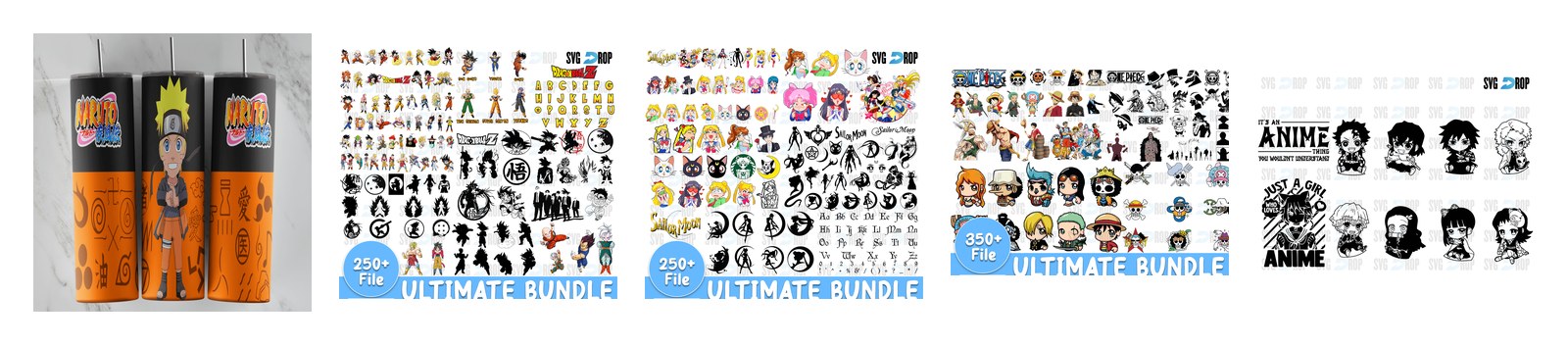 Naruto SVG and PNG cut file designs from SVG DROP