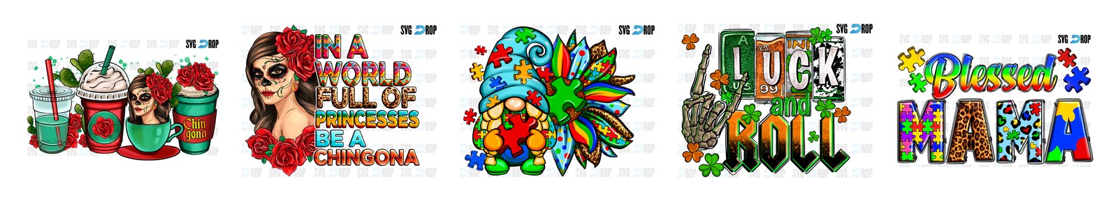 PNG Sets SVG and PNG cut file designs from SVG DROP