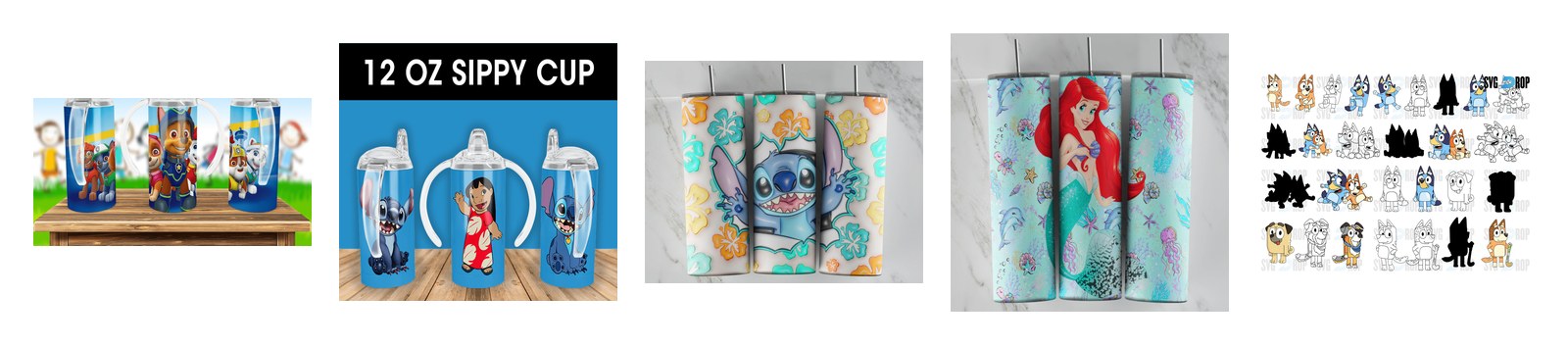 Sippy Cup SVG and PNG cut file designs from SVG DROP
