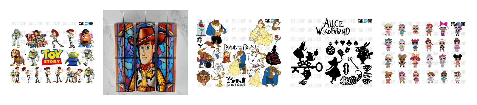 Toy Story SVG and PNG cut file designs from SVG DROP
