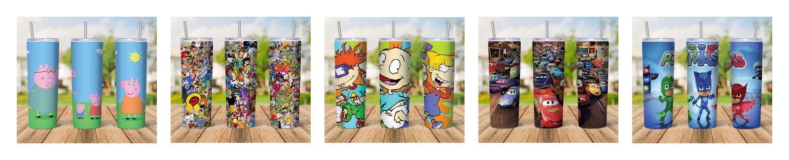Tumbler & Cups SVG and PNG cut file designs from SVG DROP